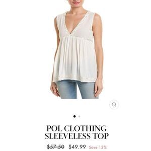 POL womens boho sleeveless too size M